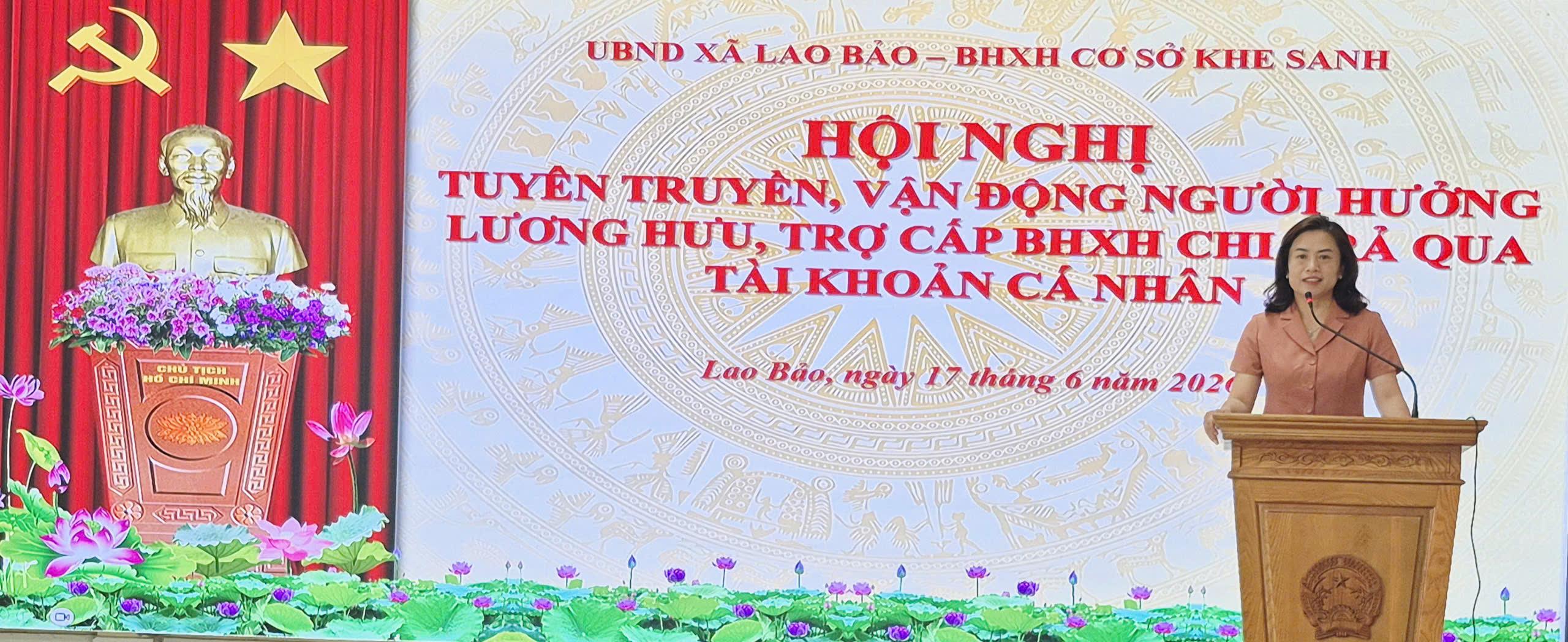 Hội nghị tuyên truyền, vận động người hưởng lương hưu, trợ cấp BHXH chi trả qua tài khoản cá nhân